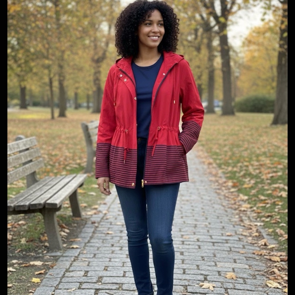 Charter Club Scarlet Hooded Outerwear